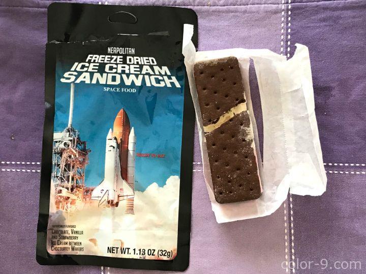 アメリカ土産に宇宙食フリーズドライアイスクリームサンドイッチをもらった | 色即是空日記